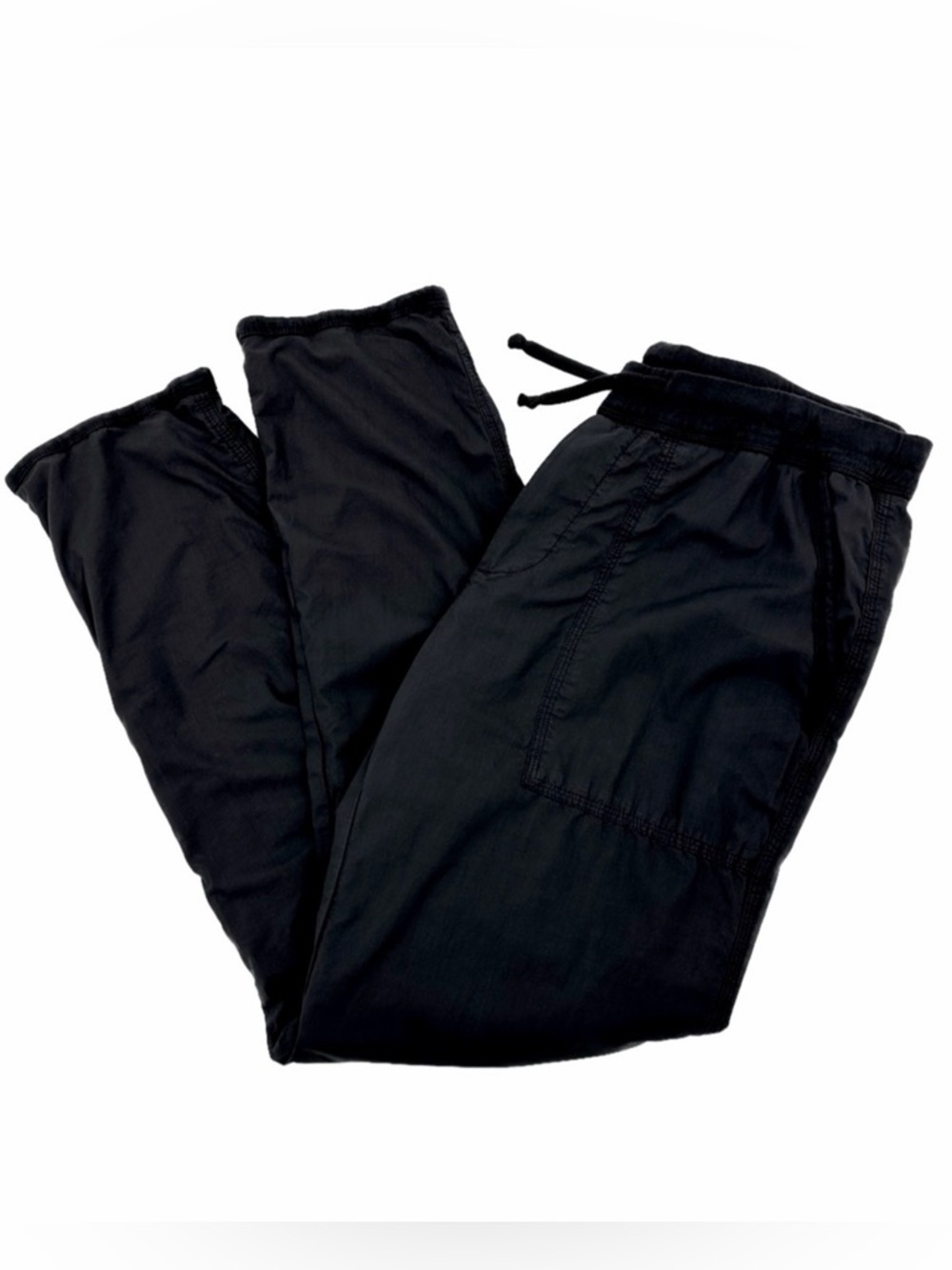 James Perse Black Cotton Utility Pants Size Medium